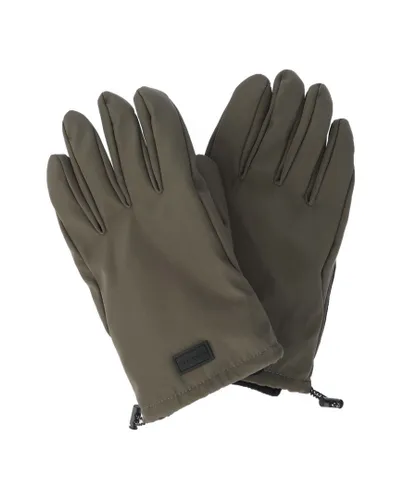 Ted Baker Mens Accessories Glowin Padded Nylon Gloves in Khaki - Green