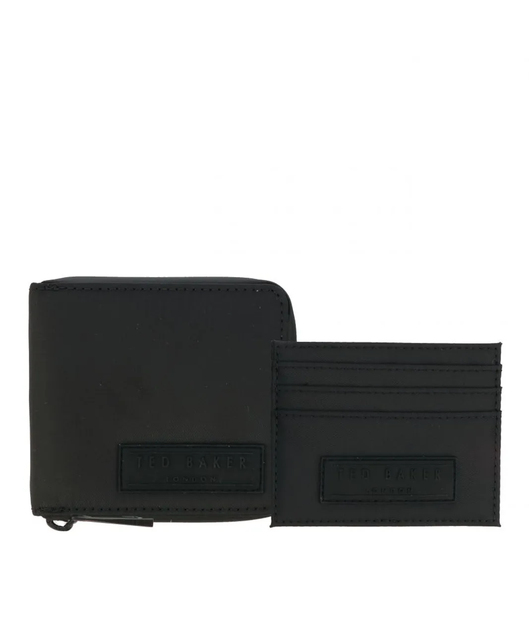 Ted Baker Mens Accessories Nealset Satin Nylon Wallet Giftset in Black - One Size