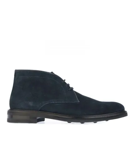 Ted Baker Mens Andrews Suede Chukka Boots in Navy Leather (archived)