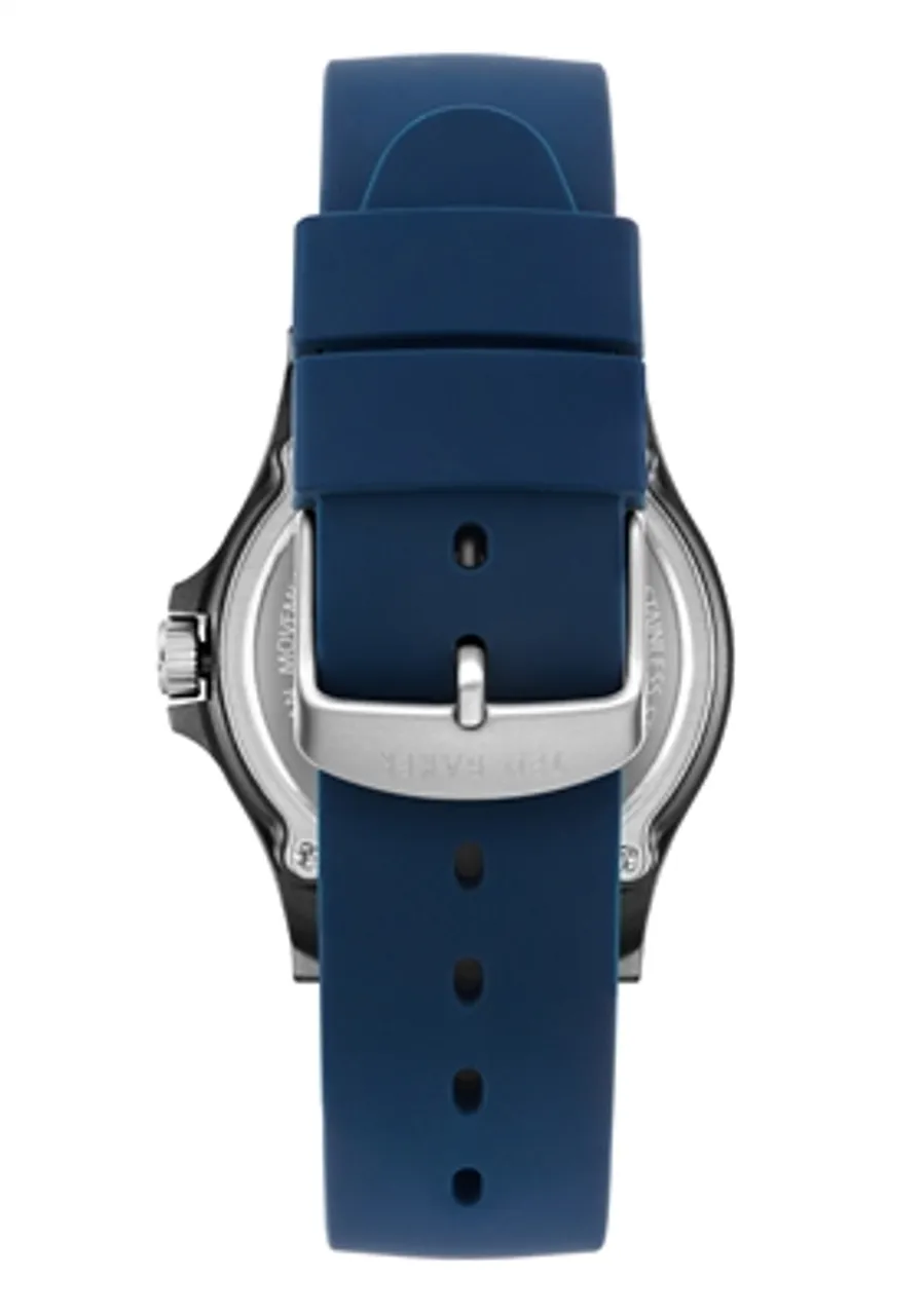 Ted Baker Mens Blue Silicone Strap Watch - Blue