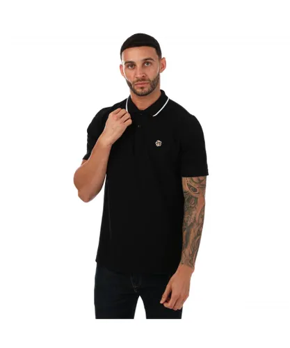Ted Baker Mens Camdn Polo Shirt in Black Cotton