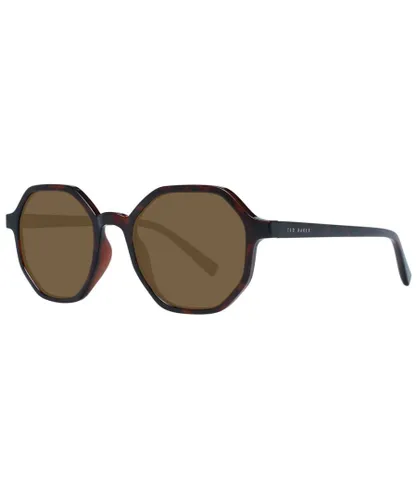 Ted Baker Mens Classic Round Sunglasses - Brown - One