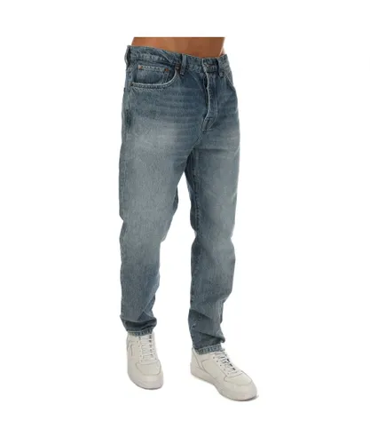 Ted Baker Mens Garage Slim Jeans in Blue Cotton