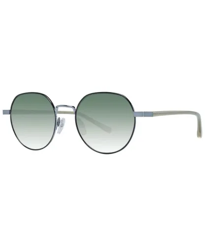 Ted Baker Mens Grey Round Sunglasses with Gradient Lenses - One