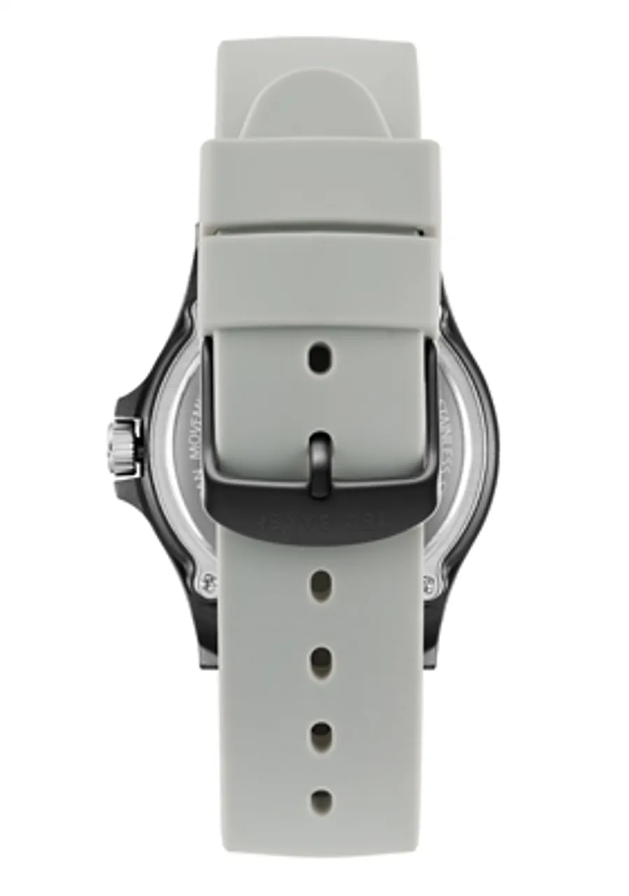 Ted Baker Mens Grey Silicone Strap Watch - Grey