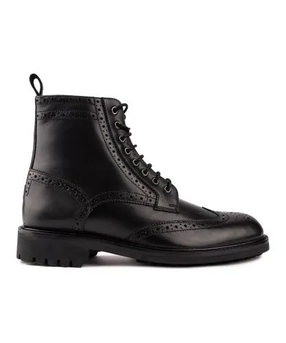 Ted Baker Mens Jakobe Boots - Black Leather