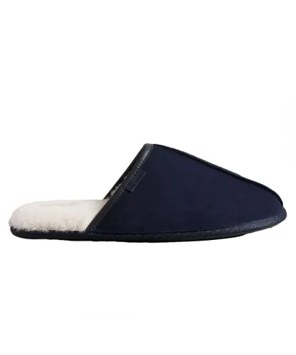 Ted Baker Mens Peterr Slippers - Blue Suede