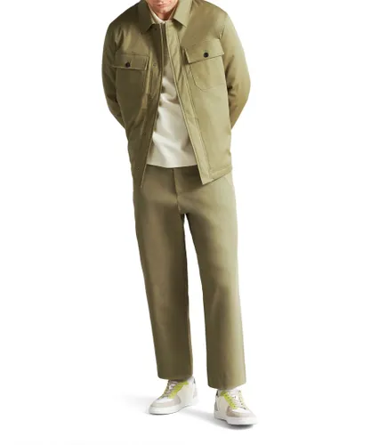 Ted Baker Mens Roster Cavalry Twill Wadded Jacket, Pale Green