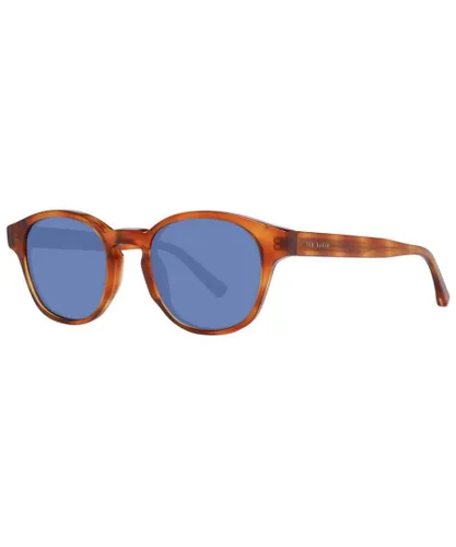 Ted Baker Mens Round Frame Sunglasses - Brown - One