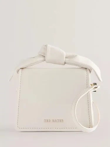 Ted Baker Nialinn Soft Knot Mini Bow Bag, Natural Ivory - Natural Ivory - Female