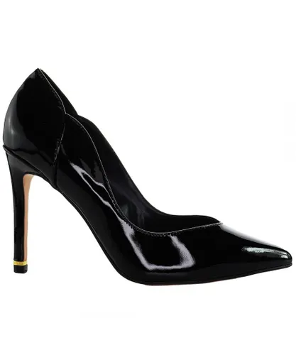 Ted Baker Orlinay Womens Black Court Heels Shoes Patent Leather