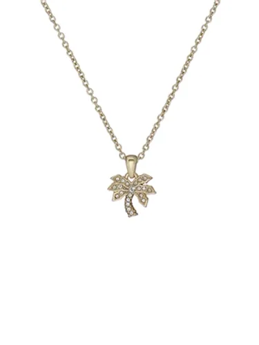 Ted Baker Palmele Gold Crystal Palm Tree Necklace - Gold