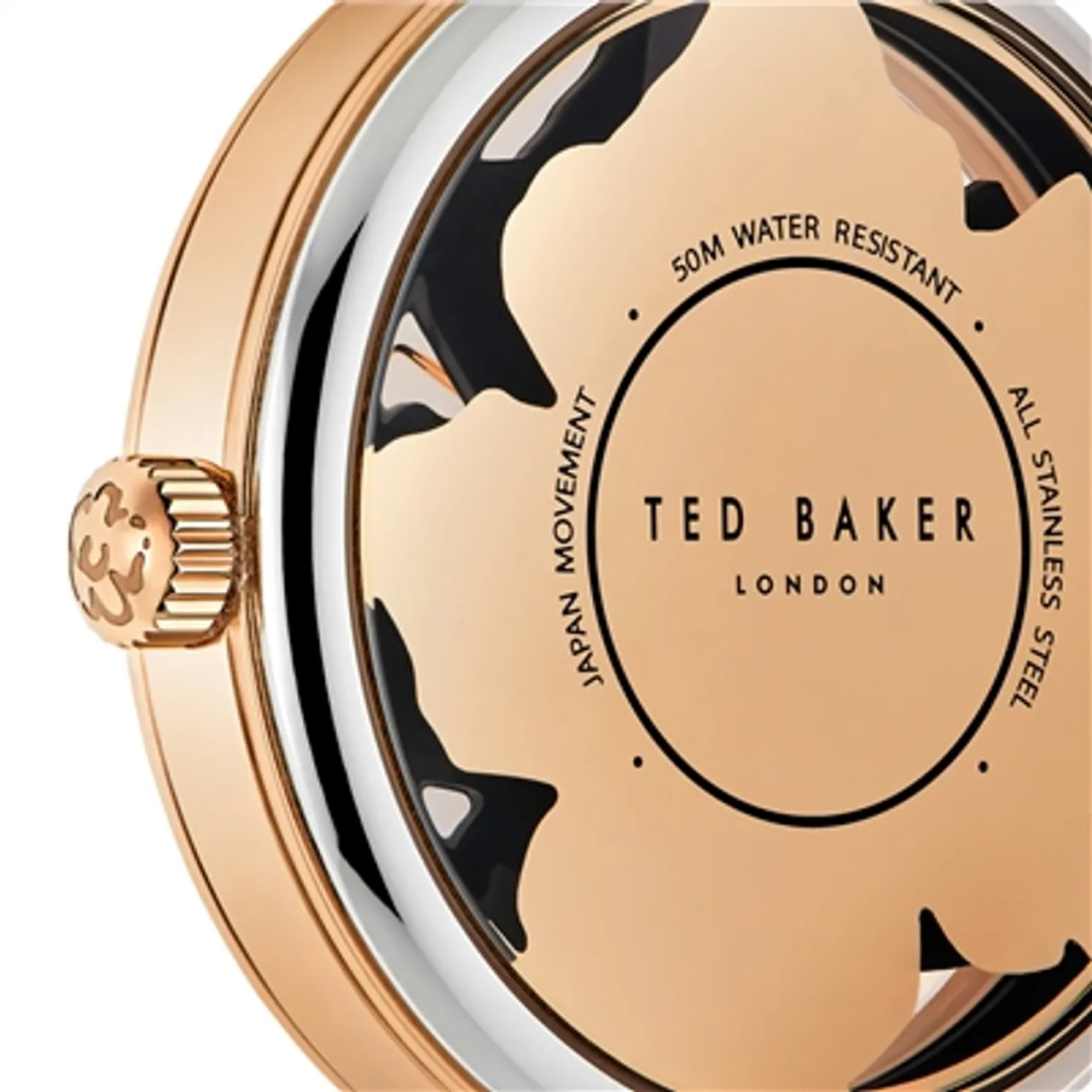 Ted Baker Rose Gold + Pink Magnolia Bracelet Watch - Rose Gold