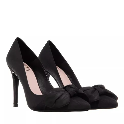 Ted Baker Sandals - Hyana Moire Satin Bow 100Mm Court Shoe - black - Sandals for ladies