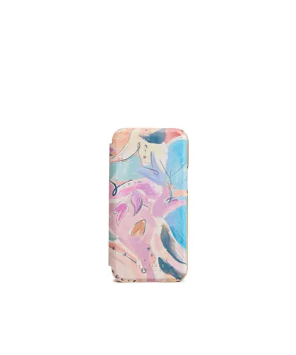 Ted Baker Sardit Art Print Iphone 14 Max Mirror Case, Light Pink - One Size