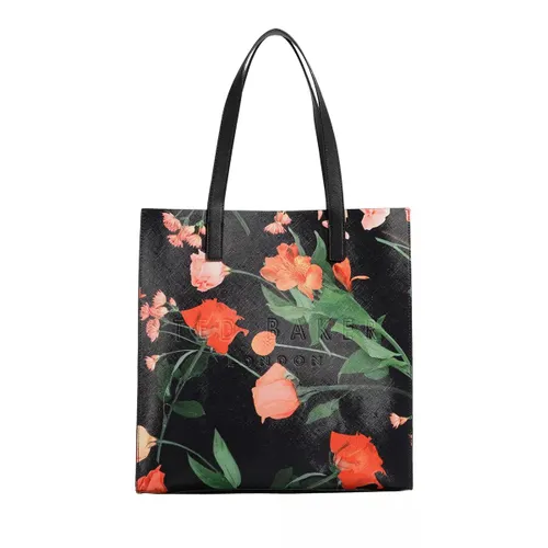 Ted Baker Shopping Bags - Flircon Floral Print Large Icon - black - Shopping Bags for ladies