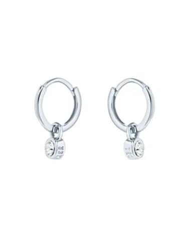 Ted Baker Silver Crystal Huggie Earrings - Silver