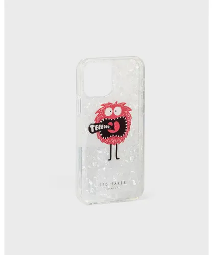 Ted Baker Tonyya Monster Iphone 12 / 12 Pro Clip Case, White - One Size