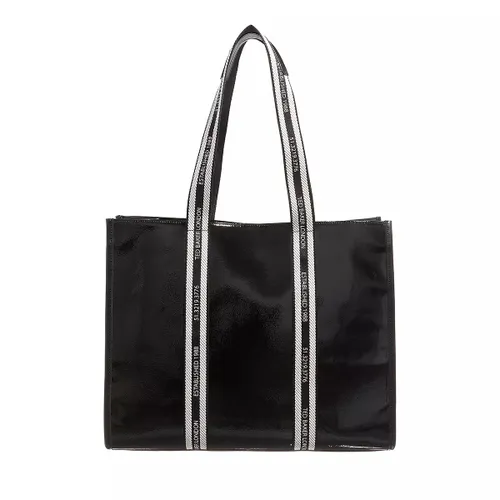 Ted Baker Tote Bags - Celinie Branded Webbing Leather Large Tote - black - Tote Bags for ladies