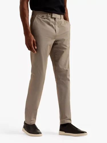 Ted Baker Turney Slim Fit Dobby Chinos - Taupe - Male
