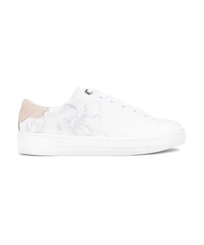 Ted Baker Womens Kathra Trainers - White Leather