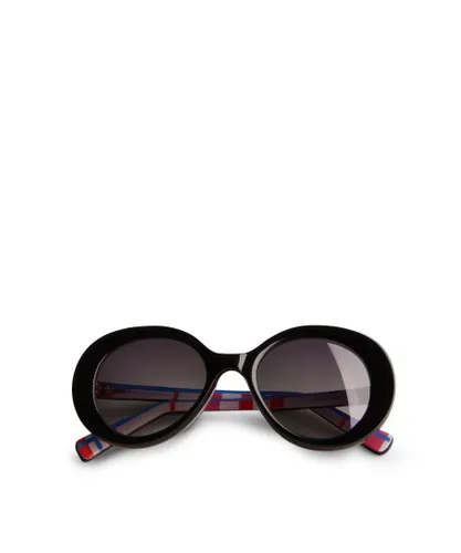 Ted Baker Womens Sixties 1960'S Round Frame Sunglasses, Black - One