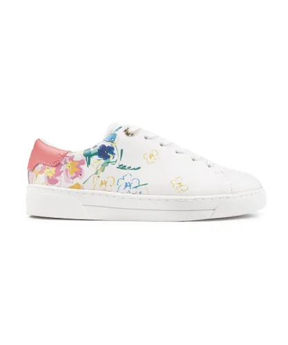 Ted Baker Womens Taily Trainers - White Leather