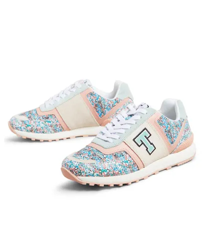 Ted Baker Womens Tynnah Flirty Texture Retro Trainer, Coral