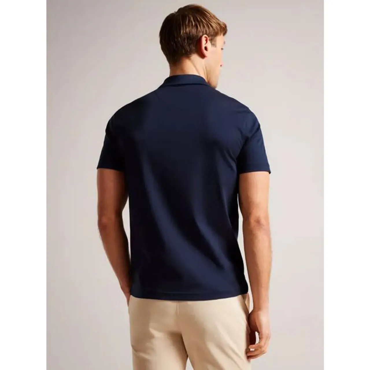 Ted Baker Zeiter Slim Fit Polo Shirt - Navy - Male