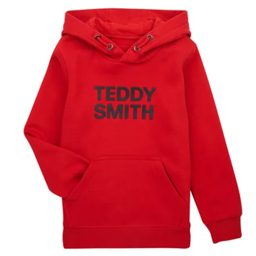 Teddy Smith  SICLASS HOODY  boys's Children's sweatshirt in Red