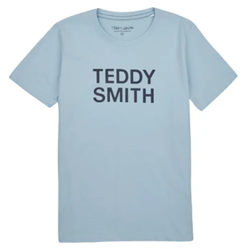 Teddy Smith  TICLASS 3 MC JR  boys's Children's T shirt in Blue