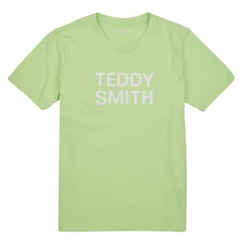 Teddy Smith  TICLASS 3 MC JR  boys's Children's T shirt in Green