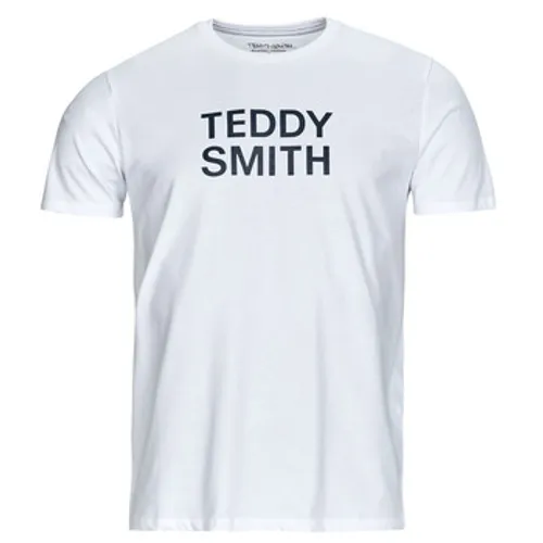 Teddy Smith  TICLASS  men's T shirt in White