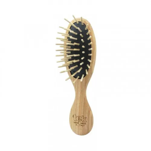 TEK Natural Small Purse Hairbrush Wooden