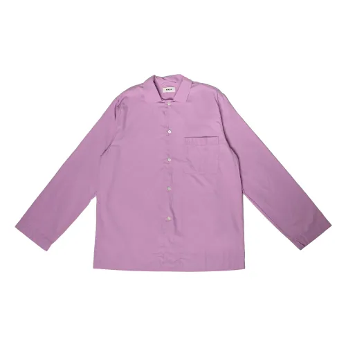 Tekla , Cotton Poplin Pyjamas Shirt ,Pink male, Sizes: