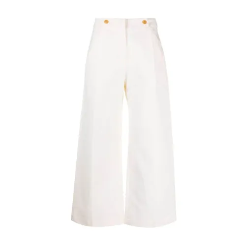 Tela , 148143 010376 Wide Trousers ,White female, Sizes: