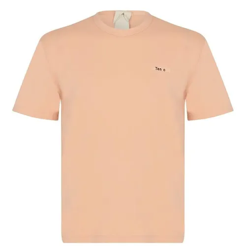 Ten C Logo Print T-Shirt - Pink
