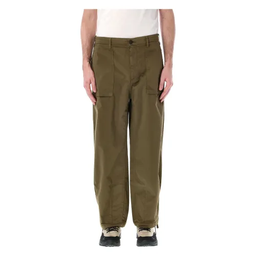 Ten C , Men's Clothing Trousers Dark Olive Ss24 ,Green male, Sizes: