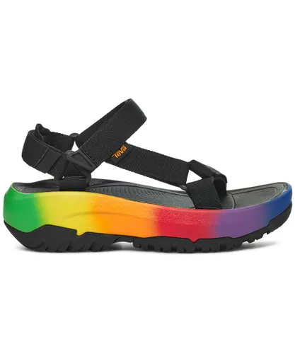 Teva Unisex Hurricane Xlt2 Ampsole Brite Sandal Black/ Rainbow - Black/Multicolour Nylon/Rubber