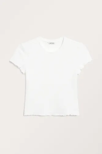 Textured t-shirt - White