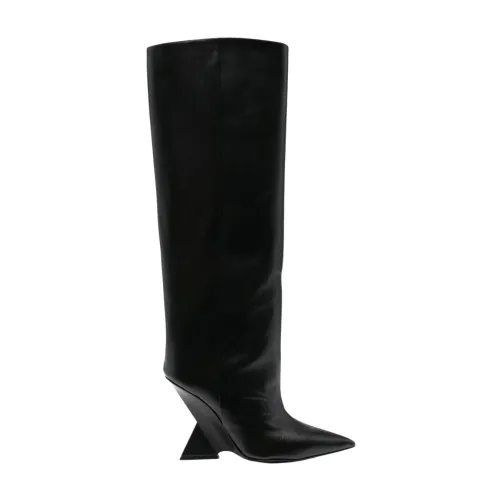 The Attico , Black Knee-High Cheope Boots ,Black female, Sizes: