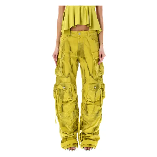 The Attico , Fern Cargo Jeans ,Green female, Sizes: