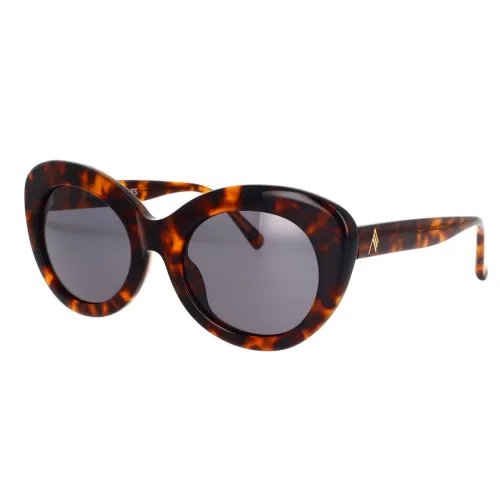 The Attico , Linda Farrow Agnes Oversized Cat-Eye Sunglasses ,Brown female, Sizes: