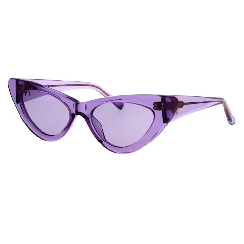 The Attico , Linda Farrow Dora Sunglasses ,Purple female, Sizes: