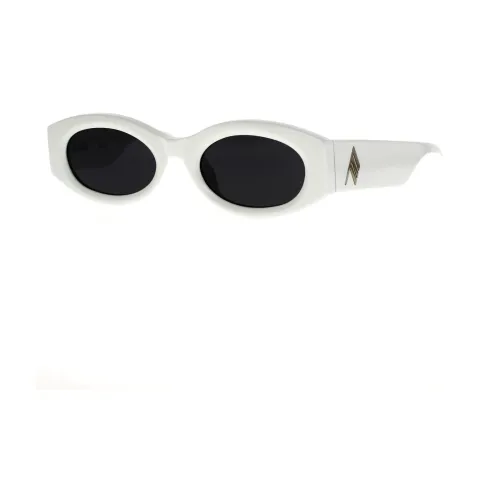 The Attico , Linda Farrow Oval Sunglasses in White ,White female, Sizes: