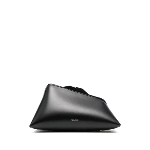 The Attico , Logo-Print Clutch Bag in Black ,Black female, Sizes: ONE SIZE