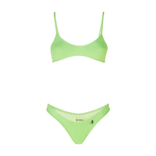 The Attico , Lycra Logo Bikini ,Green female, Sizes: