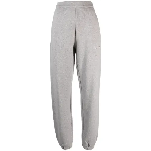 The Attico , Melange Grey Track Pants ,Gray female, Sizes: