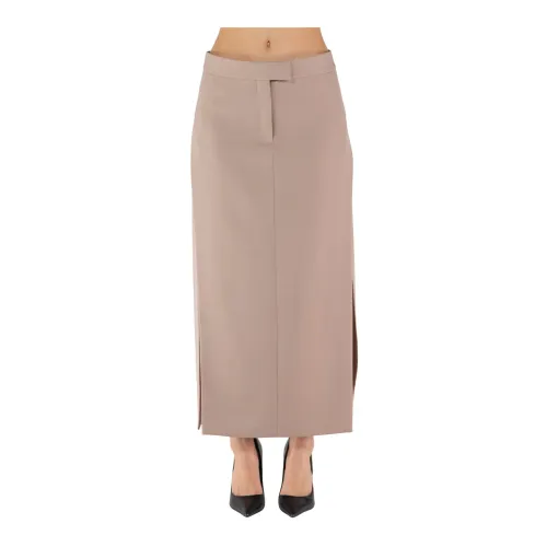 The Attico , Midi Skirt ,Beige female, Sizes: