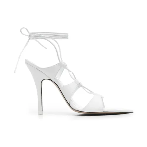 The Attico , Renee High Heel Sandals ,White female, Sizes: